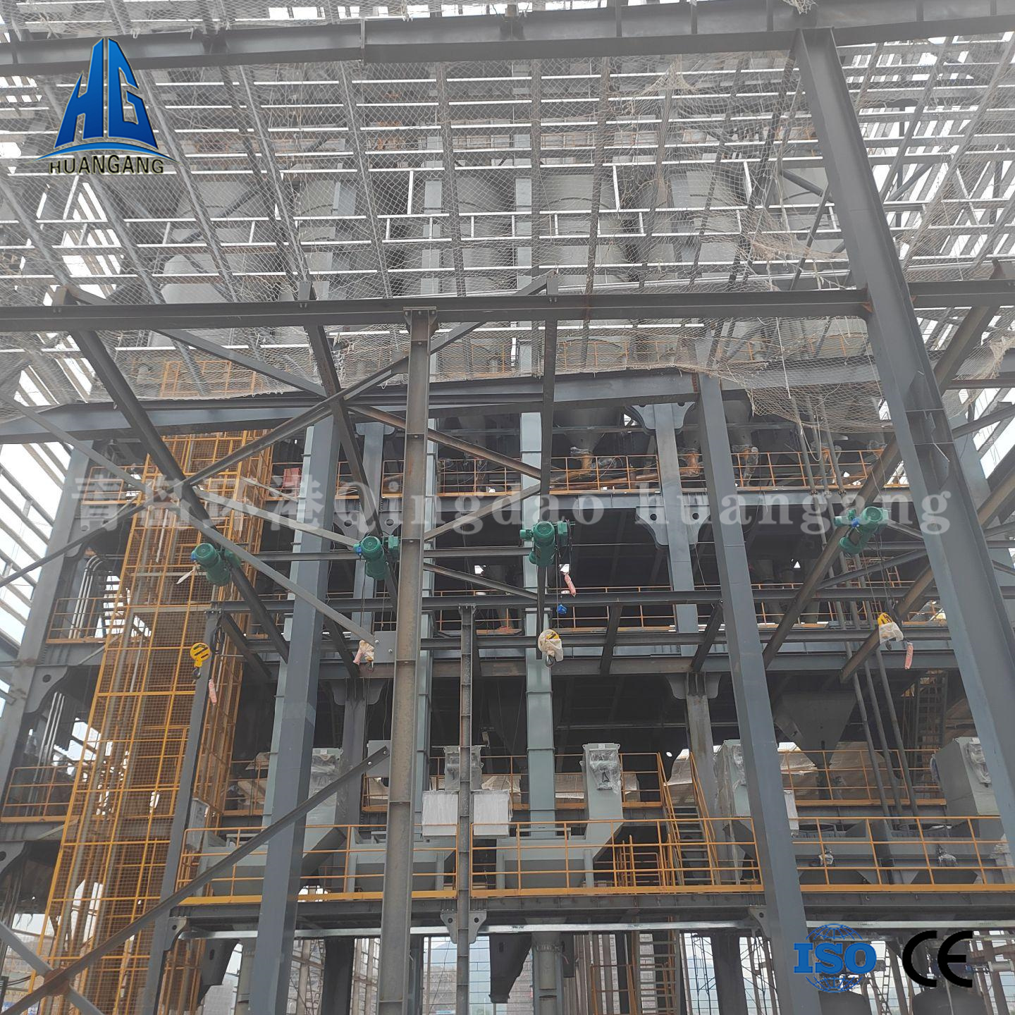 Dry mortar mixing plant