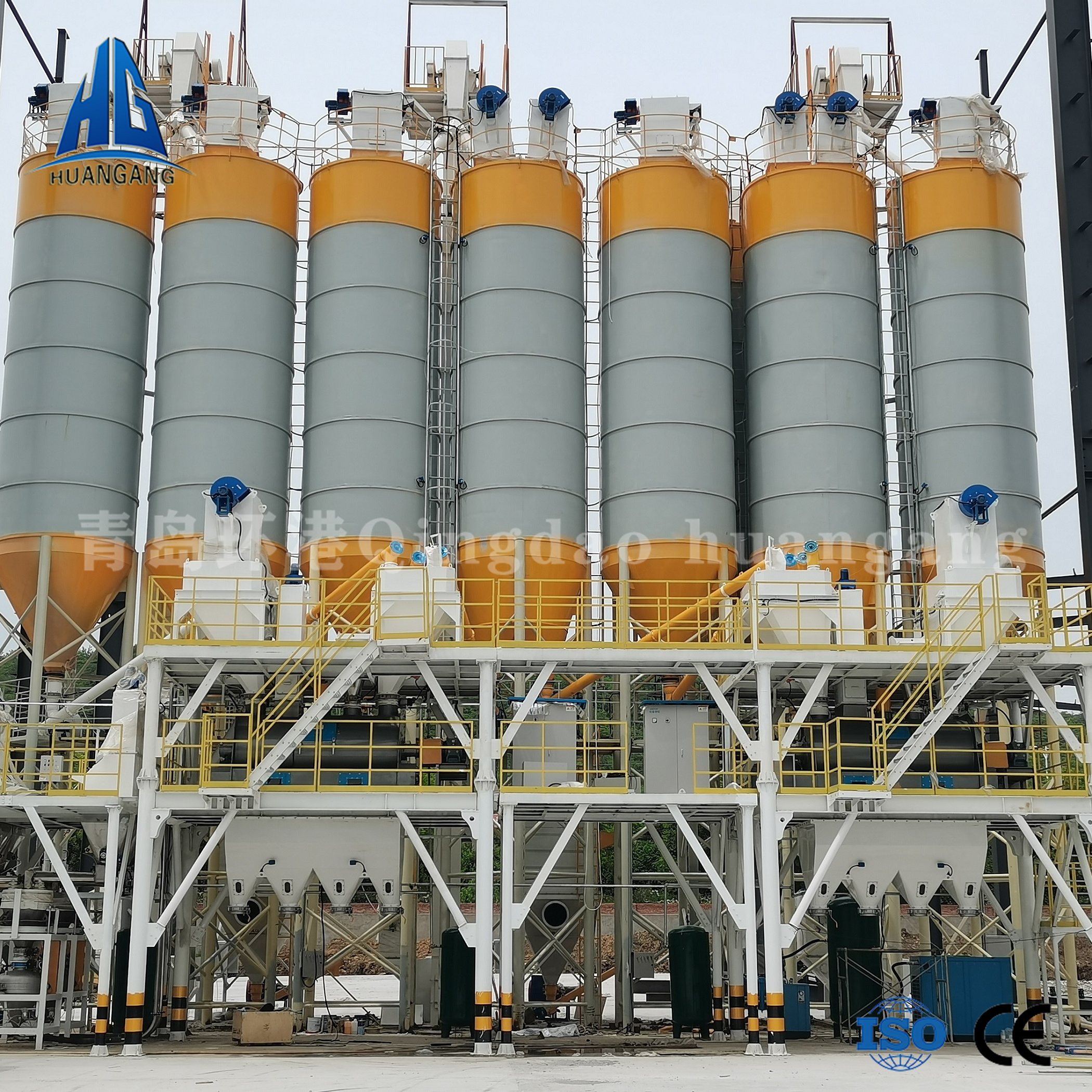 Dry-mixed mortar mixing plant